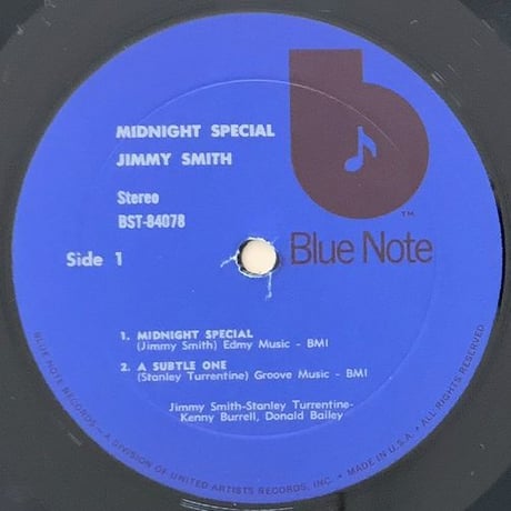 JIMMY SMITH - Midnight Special (BLUE NOTE BST84078) ♪