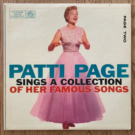 PATTI PAGE - Page 2  Sings a Collection of Her Famous Songs (MERCURY MG20096)