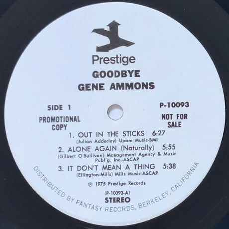 GENE AMMONS - Goodbye (PRESTIGE P-10093)