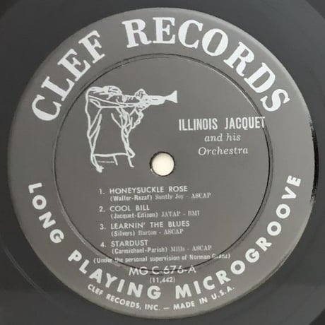 ILLINOIS JACQUET - and His Orchestra (CLEF MGC-676)