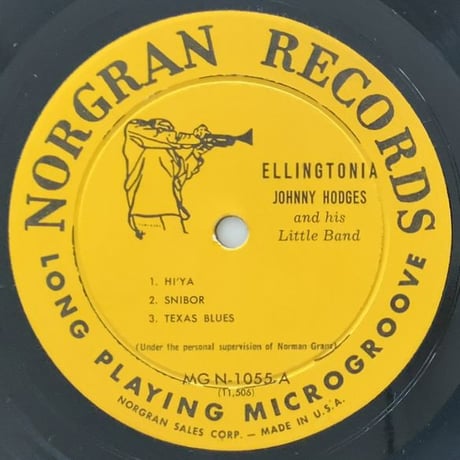 JOHNNY HODGES - Ellingtonia (NORGRAN MGN-1055)