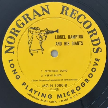 LIONEL HAMPTON - and His Giants (NORGRAN MGN-1080)