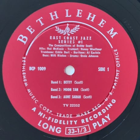 HAL McKUSICK, EDDIE BERT - The Compositions of Bobby Scott (BETHLEHEM BCP1009)