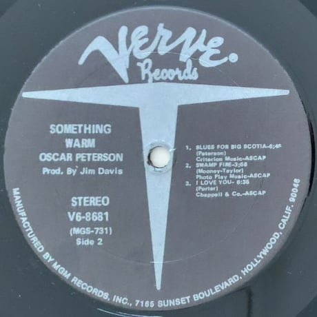 OSCAR PETERSON - Something Warm (VERVE V6-8681)