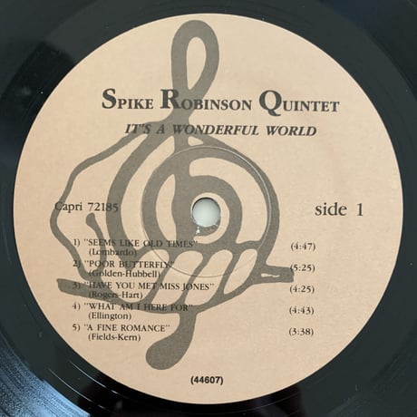 SPIKE ROBINSON - ROY WILLIAMS - It's A Wonderful World (CAPRI #72185)