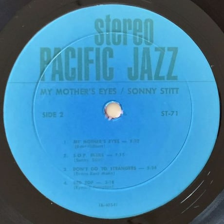 SONNY STITT - My Mother's Eyes (PACIFIC JAZZ ST-71)