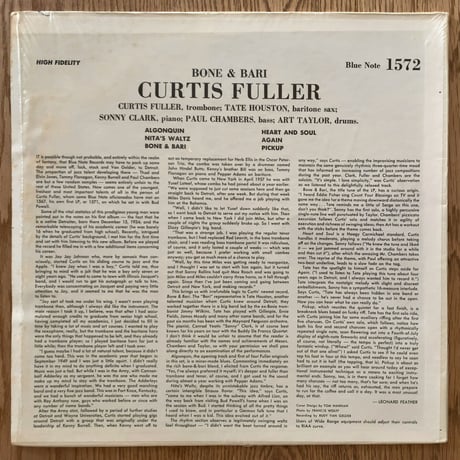CURTIS FULLER - Bone & Bari (BLUE NOTE BLP1572) UA