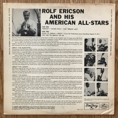 ROLF ERICSON - and His All American Stars (EMARCY MG36106)