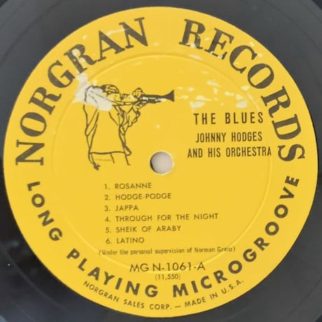 JOHNNY HODGES - The Blues (NORGRAN MGN-1061)