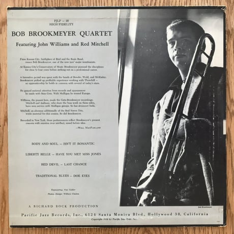 BOB BROOKMEYER - Bob Brookmeyer Quartet (PACIFIC JAZZ PJLP-16)