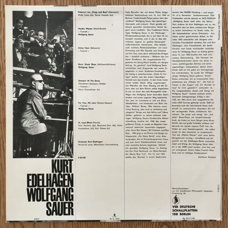 KURT EDELHAGEN / WOLFGANG SAUER - Kurt Edelhagen  Wolfgang Sauer (AMIGA NR.8 50 035)