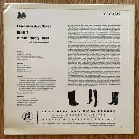 MITCHELL 'BOOTY' WOOD - Booty (COLUMBIA 33SX1342)