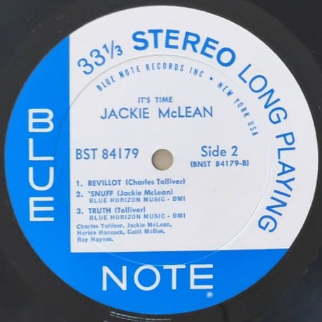 JACKIE McLEAN - It's Time! (BLUE NOTE BST84179)