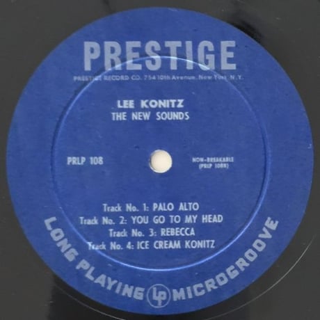 LEE KONITZ & STAN GETZ - The New Sounds (PRESTIGE PRLP108)