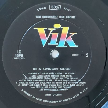 ANN GILBERT - In a Swingin' Mood (VIK LX-1090)