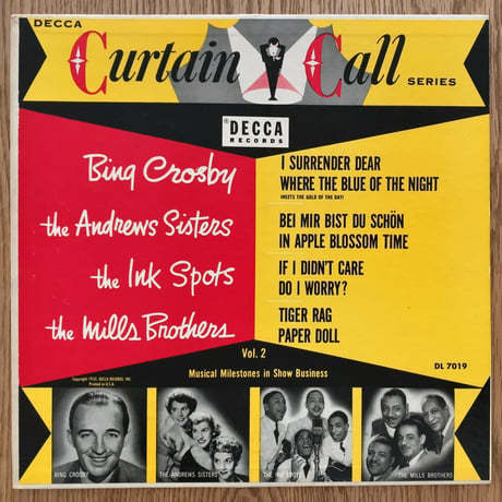 V.A.(Bing Crosby, The Andrews Sisters, etc.) - Curtain Call Series Vol.2 (DECCA DL7019)