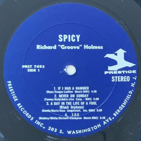 RICHARD "GROOVE" HOLMES - Spicy (PRESTIGE PRST7493)