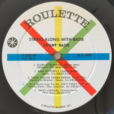 COUNT BASIE - String Along with Basie (ROULETTE R52051)
