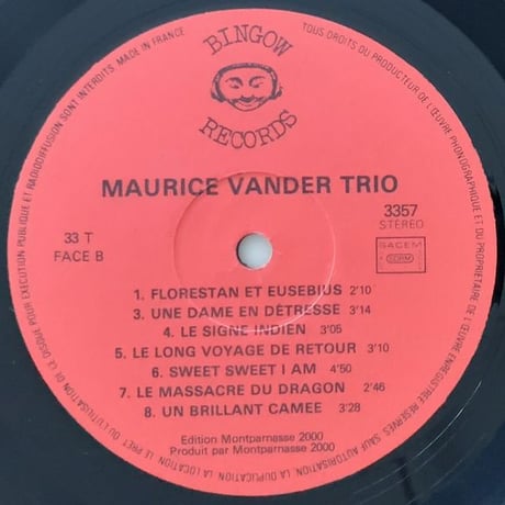 MAURICE VANDER - Maurice Vander Trio (BINGOW DKB3357)