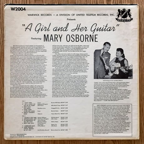 MARY OSBORNE - A Girl And Her Guitar (WARWICK W2004)