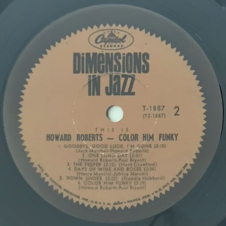 HOWARD ROBERTS - Color Him Funky (CAPITOL T1887)