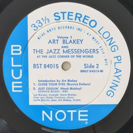 ART BLAKEY & THE JAZZ MESSENGERS at The Jazz Corner of The World Vol.1 (BLUE NOTE BST84015)