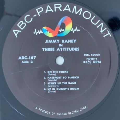 JIMMY RANEY - In Three Attitudes (ABC-PARAMOUNT ABC167)