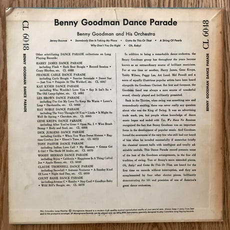 BENNY GOODMAN - Dance Parade (COLUMBIA CL6048)