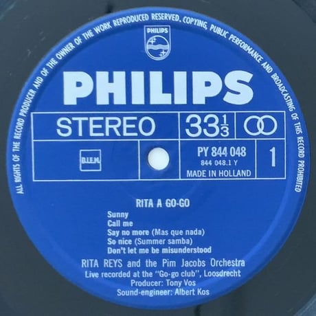 RITA REYS - Rita a Go Go (PHILIPS PY844 048)