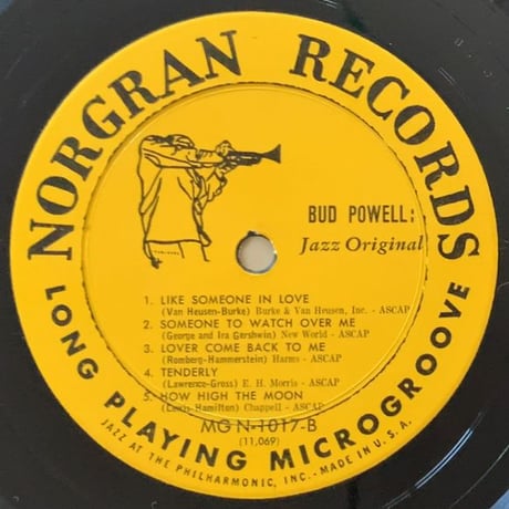 BUD POWELL - Jazz Original (NORGRAN MGN-1017)