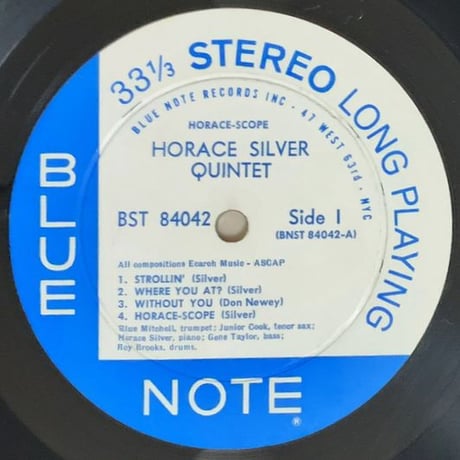 HORACE SILVER - Horace-Scope (BLUE NOTE BST84042)