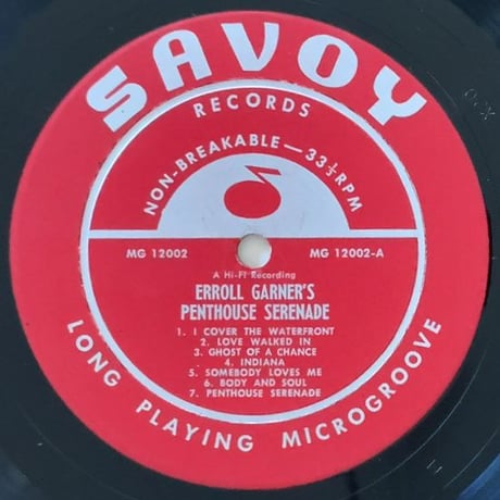 ERROLL GARNER - Penthouse Serenade (SAVOY MG12002)