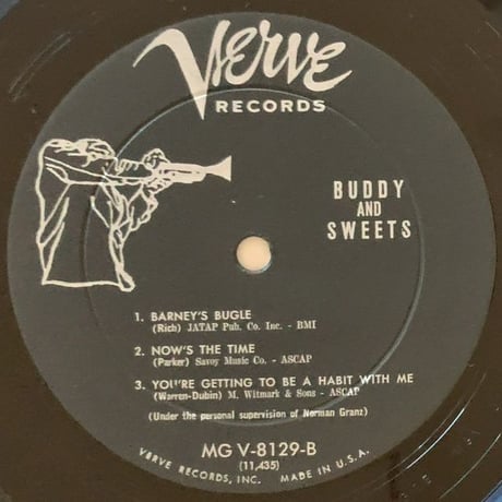 BUDDY RICH & HARRY "SWEETS" EDISON - Buddy And Sweets (VERVE MGV-8129)