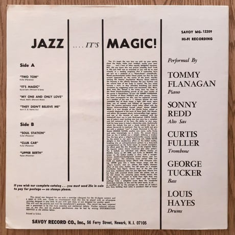 CURTIS FULLER - Jazz, It's Magic (SAVOY MG12209)
