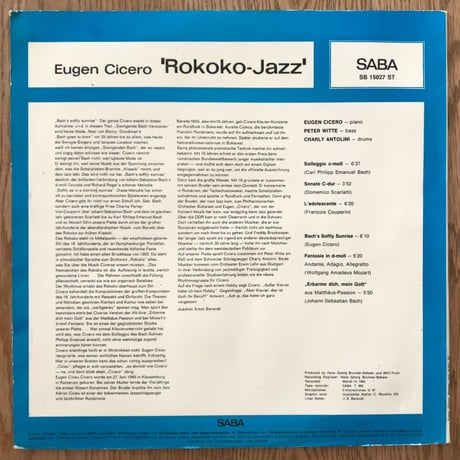 EUGEN CICERO - Rokoko-Jazz (SABA SB15027ST)