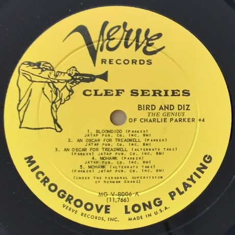 CHARLIE PARKER - Bird and Diz (VERVE MGV-8006)