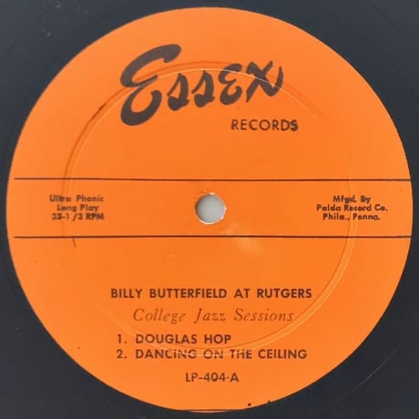 BILLY BUTTERFIELD - Rutgers (SUSSEX ESLP404)