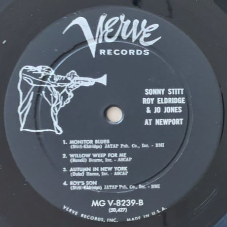 OSCAR PETERSON with ROY ELDRIDGE, SONNY STITT at Newport (VERVE MGV-8239)