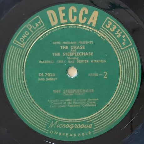 WARDELL GRAY & DEXTER GORDON - The Chase and The Steeplechase (DECCA DL7025)