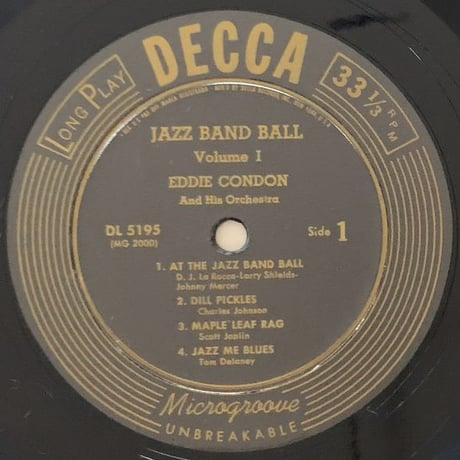EDDIE CONDON - Jazz Band Ball Vol.1 (DECCA DL5195)