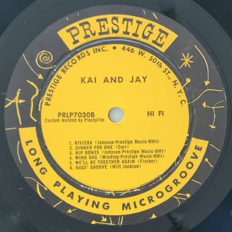 JAY JAY JOHNSON / BENNIE GREEN - Jay and Kay Quintet / Bennie Green and Strings (PRESTIGE PRLP7030)