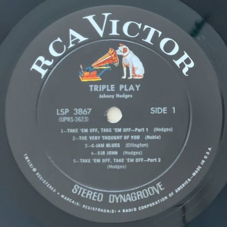 JOHNNY HODGES - Triple Play (RCA VICTOR LSP-3867)