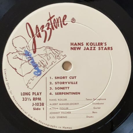 HANS KOLLER / HELMUT BRANDT - Jazz Wien-Berlin (JAZZTONE J1038)
