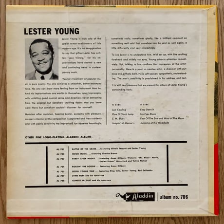 LESTER YOUNG and His Tenor-Sax (ALADDIN album no.706)
