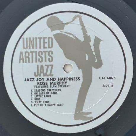 ROSE MURPHY feat. SLAM STEWART - Jazz, Joy and Happiness (UNITED ARTISTS UAJ14025)