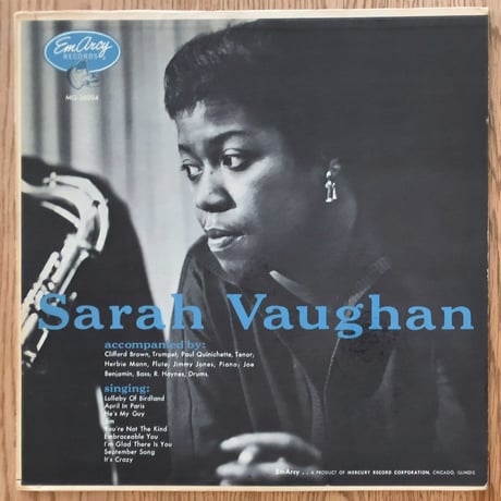 SARAHA VAUGHAN - with Clifford Brown (EMARCY MG36004)