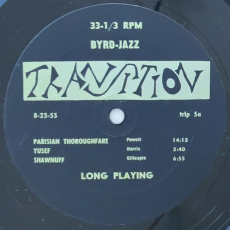 DONALD BYRD - Byrd Jazz (TRANSITION TRLP5)