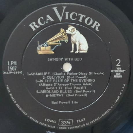 BUD POWELL - Swingin' with Bud (RCA VICTOR LPM1507)