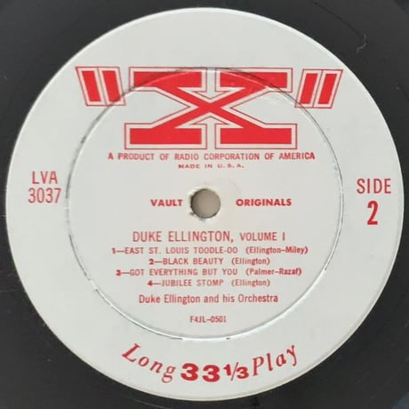 DUKE ELLINGTON - Vol.1 (X LVA3037)