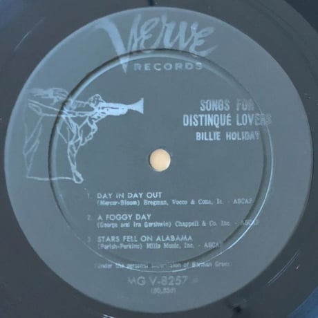 BILLIE HOLIDAY - Songs For Distingue Lovers (VERVE MGV-8257)